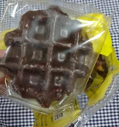 個別包装された業務スーパーのベルギーワッフルチョコレート1個