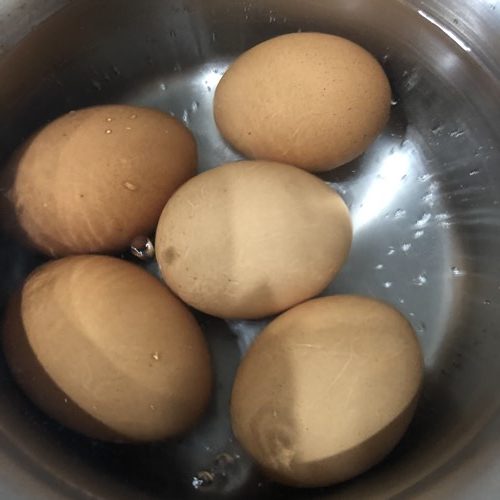 ボイル中の卵