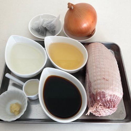 紅茶煮豚の材料