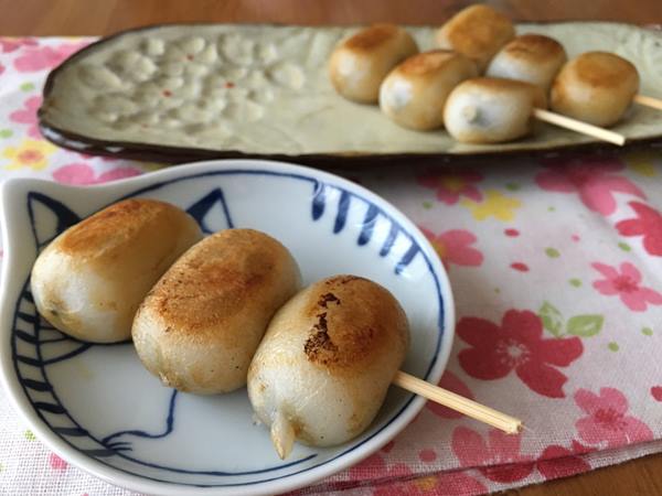 業務スーパーのごまだれ餅で作った焼き団子